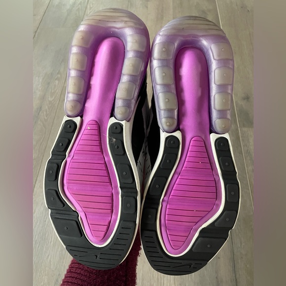 EUC NIKE Air Max 270 White Fuchsia Dream Women's Size 10 Running‎ Shoes - Picture 2 of 7
